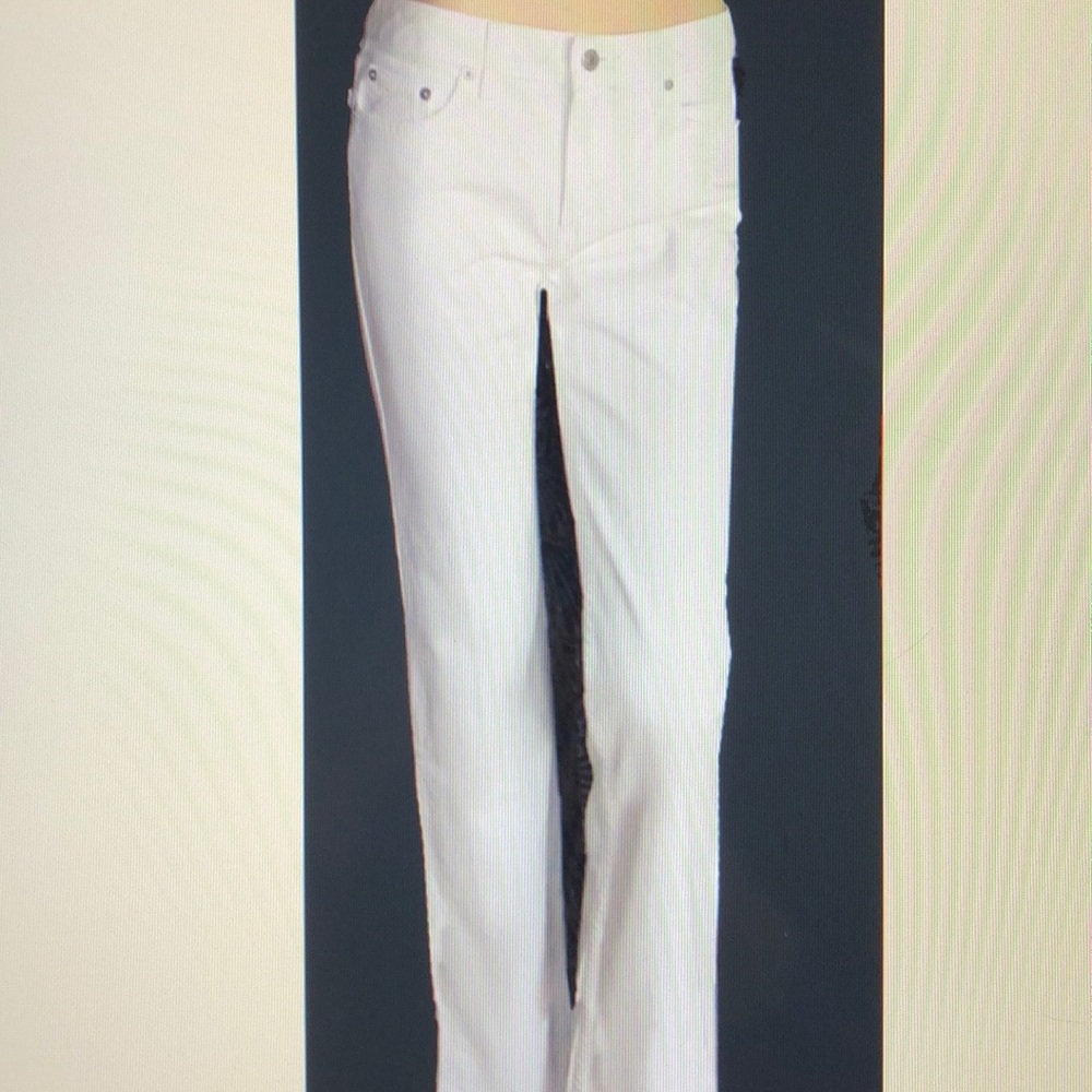 Victoria's Secret $60 Classic Cotton White Jeans 4